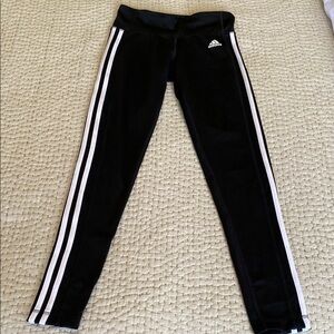 Adidas Women’s Classic Stripe  Black Leggings